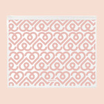 Sobre Pvc Paprika Trama Rosa Logo 26X23 Con Cierre Zip